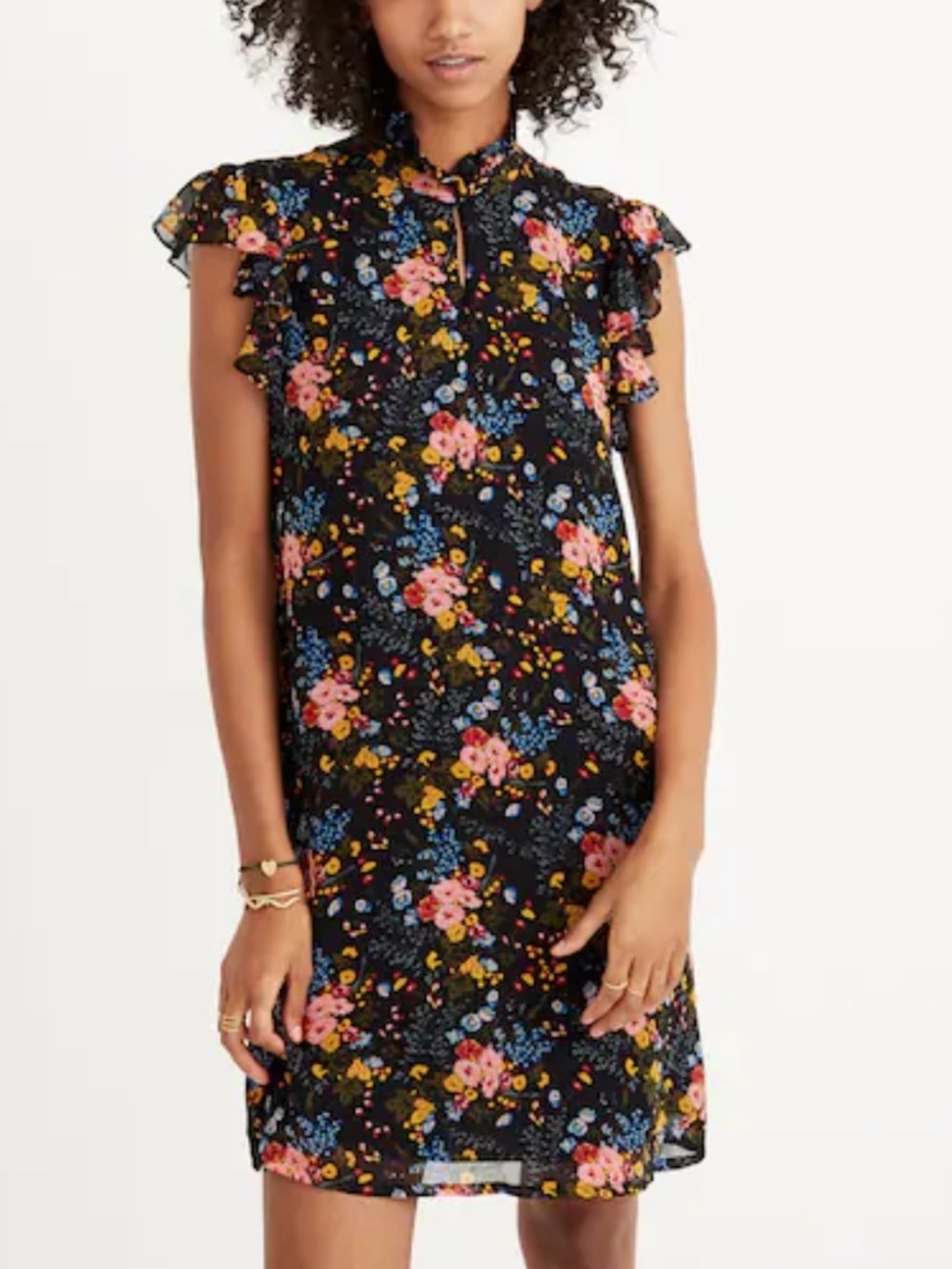 Madewell x No.6 Silk Beacon Floral Dress in Garden Bouquet Size 4